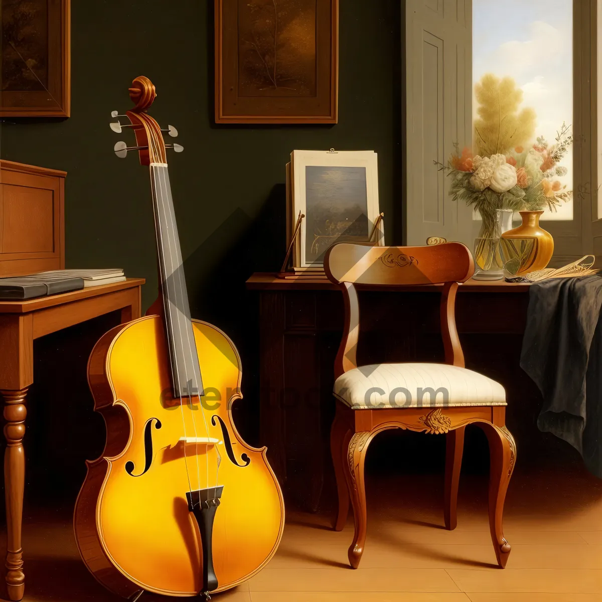 Picture of Modern Wood Furniture: Strumming Melodies in the Living Room