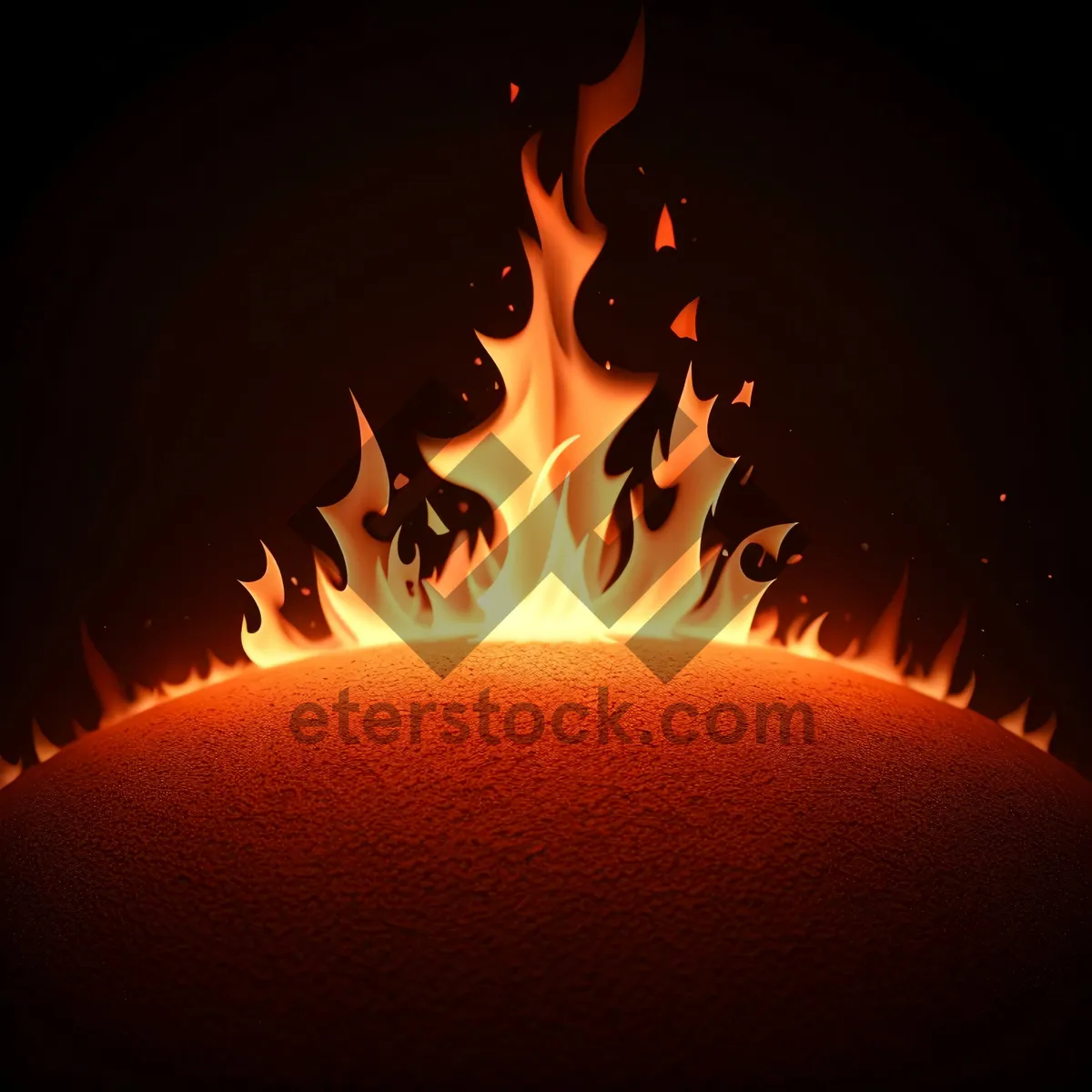 Picture of Fierce Inferno Engulfs Fiery Blaze