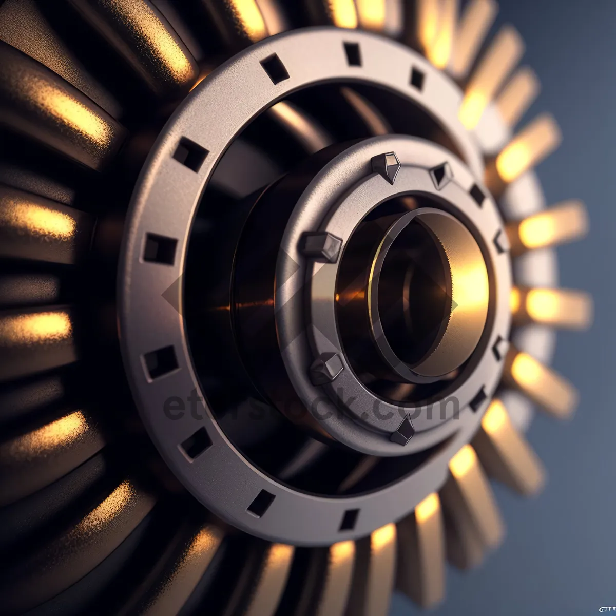 Picture of Mechanical Gear Coil in Technology Structure