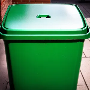 Plastic Trash Can - Ashcan Bin Container