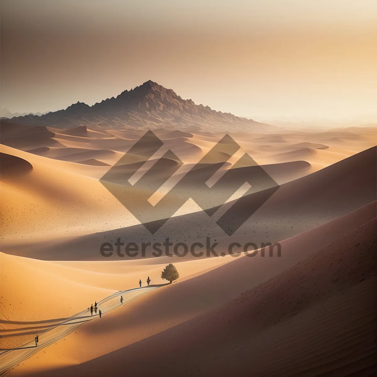 Picture of Sunset Over Moroccan Sand Dunes