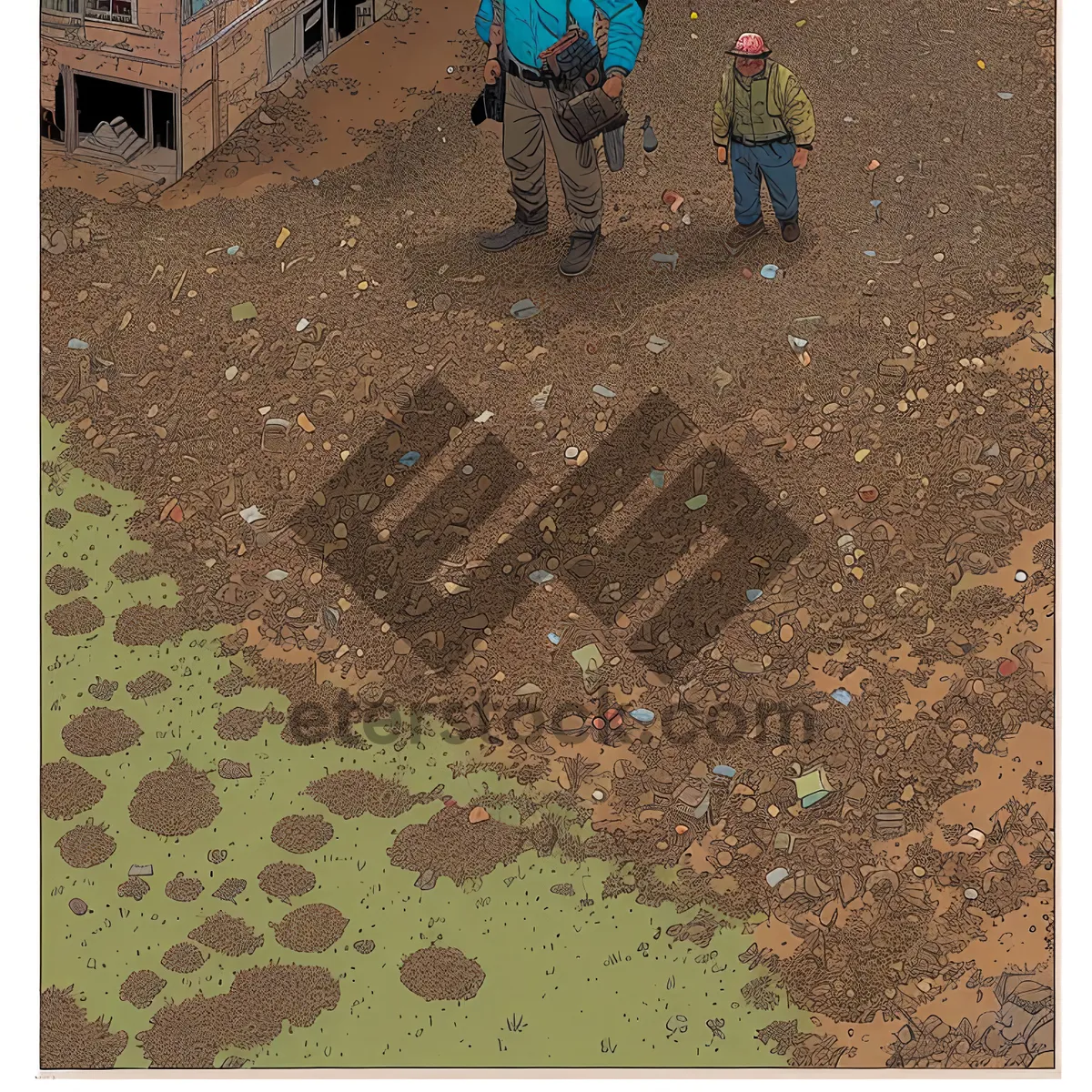 Picture of Vintage Rusty Metal Texture: Aged Steel Wall with Grungy Brown Patina