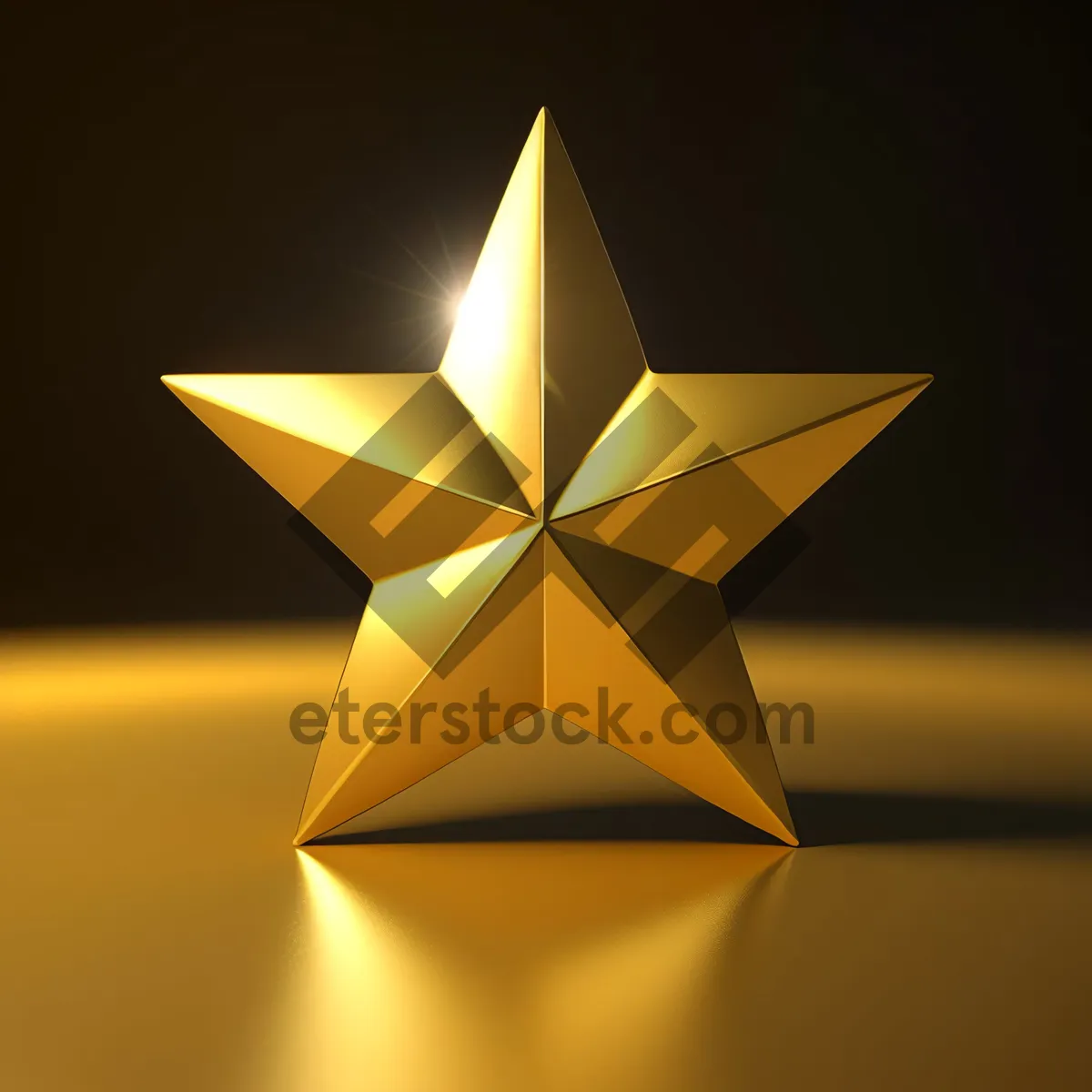 Picture of Geometric Star Symbol: Stylish Graphic Design with Five-Spot Pyramid