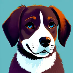Cute Cartoon Model with Beautiful Hair and Expressive Face