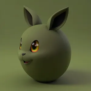 Bunny Ear Piggy Bank - 3D Savings Object