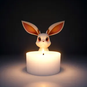 Fluffy Bunny Cartoon Icon