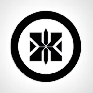 Sleek Black Hazard Buttons Set - Web Design Icons