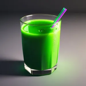 Refreshing Fruit Juice in Transparent Glass Mug