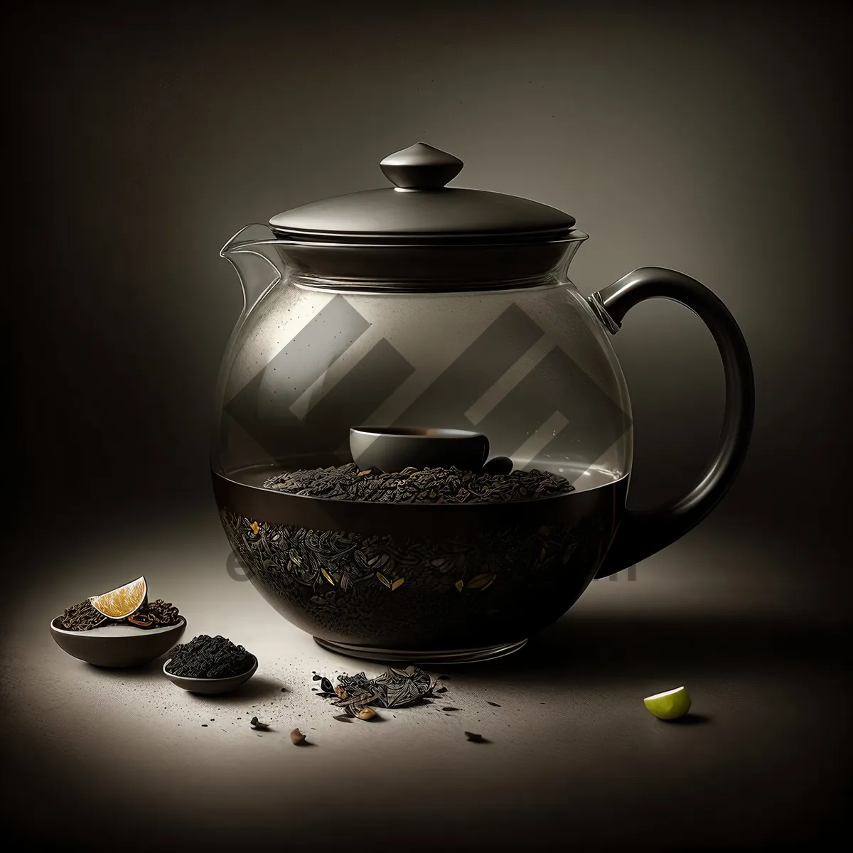 Picture of Traditional Chinese Ceramic Teapot for Hot Herbal Tea