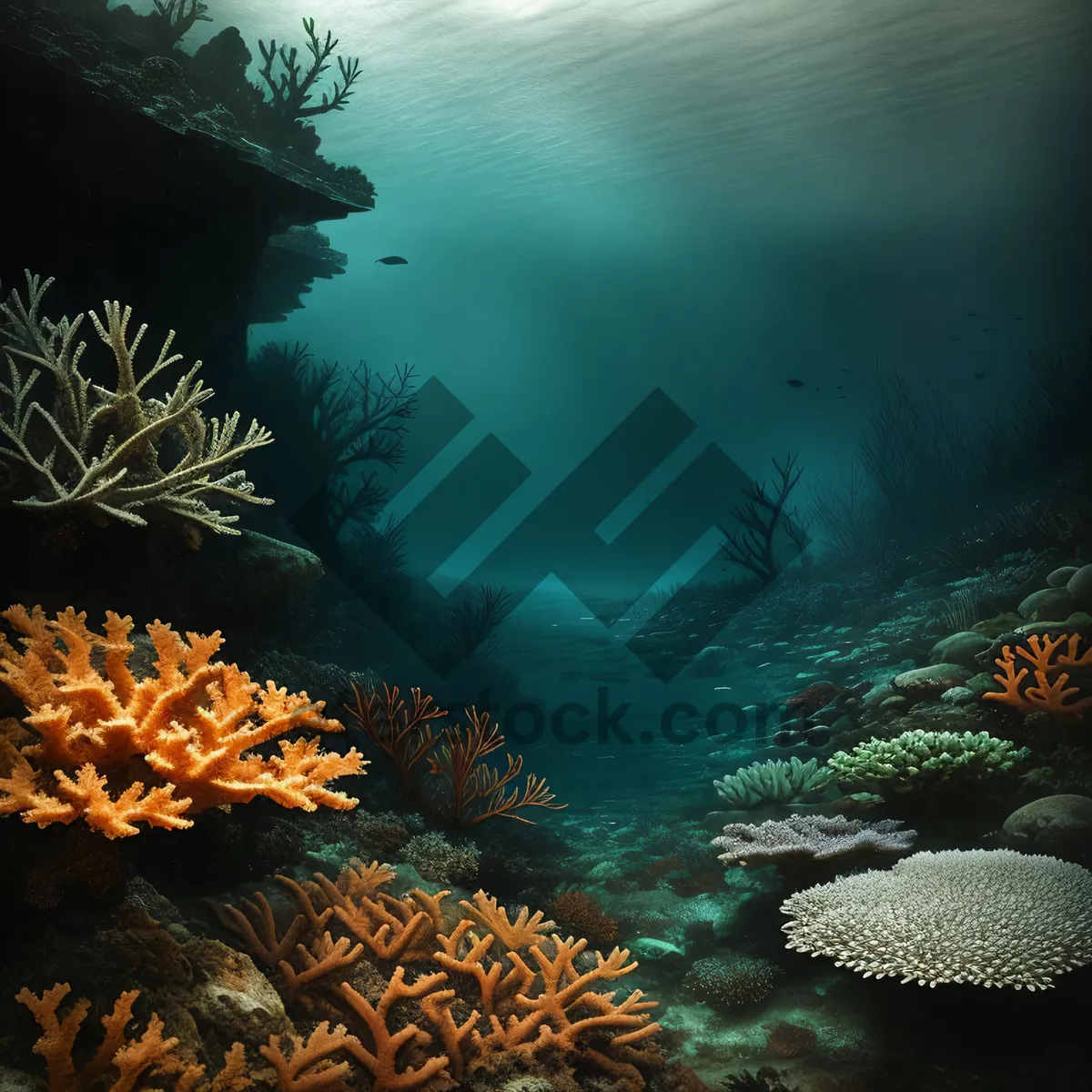 Picture of Exotic Coral Reef - Vibrant Life Below