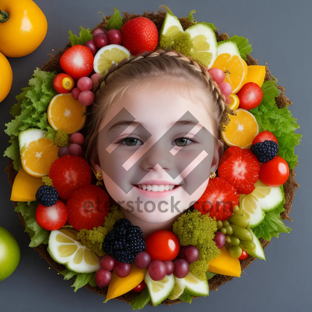 Picture of Vibrant Assortment of Nutrient-rich Fruits and Vegetables