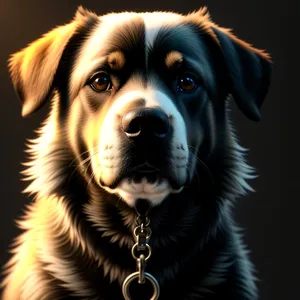 Adorable Brown Retriever Pup - Studio Portrait