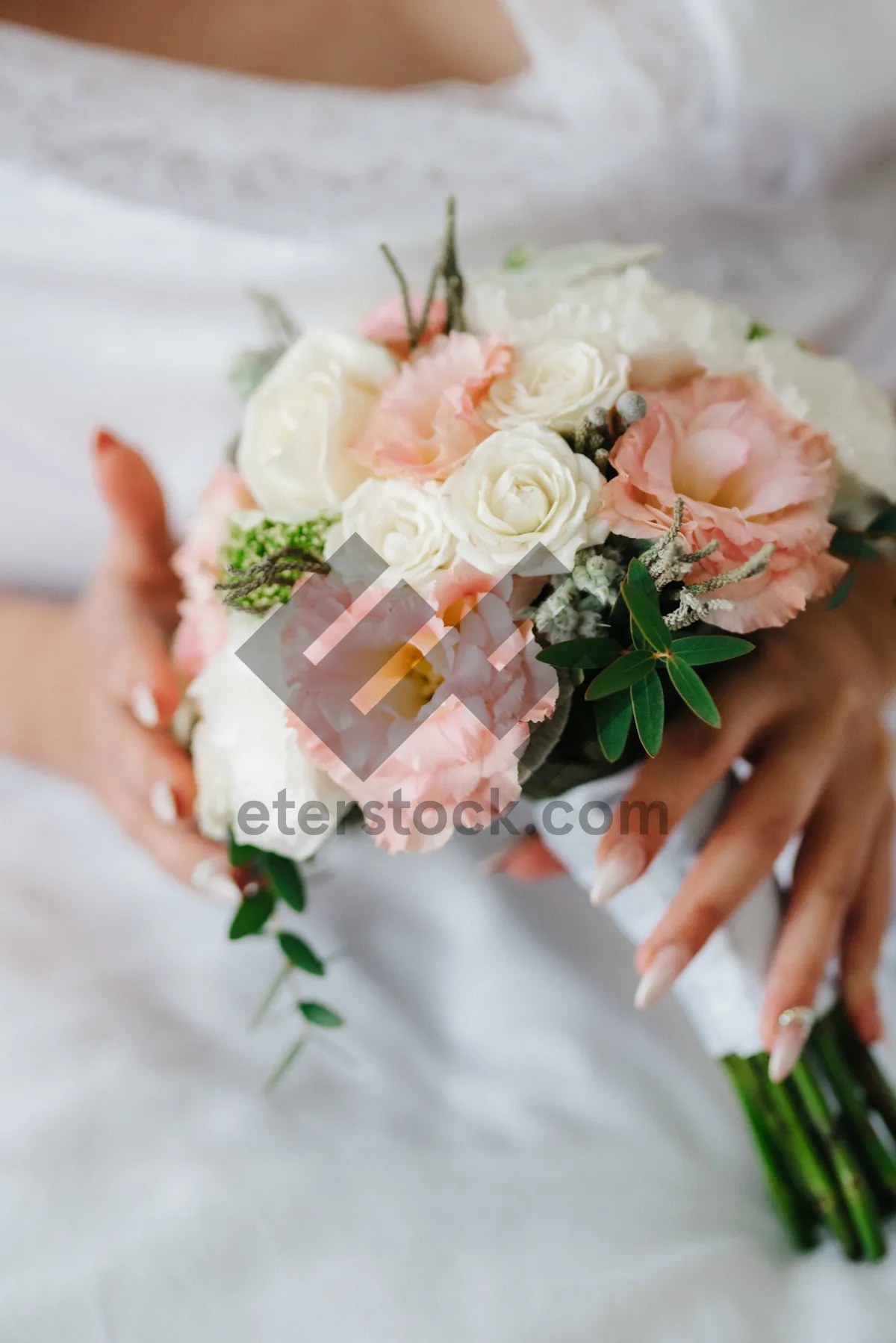 Picture of Romantic Pink Floral Wedding Bouquet for the Bride