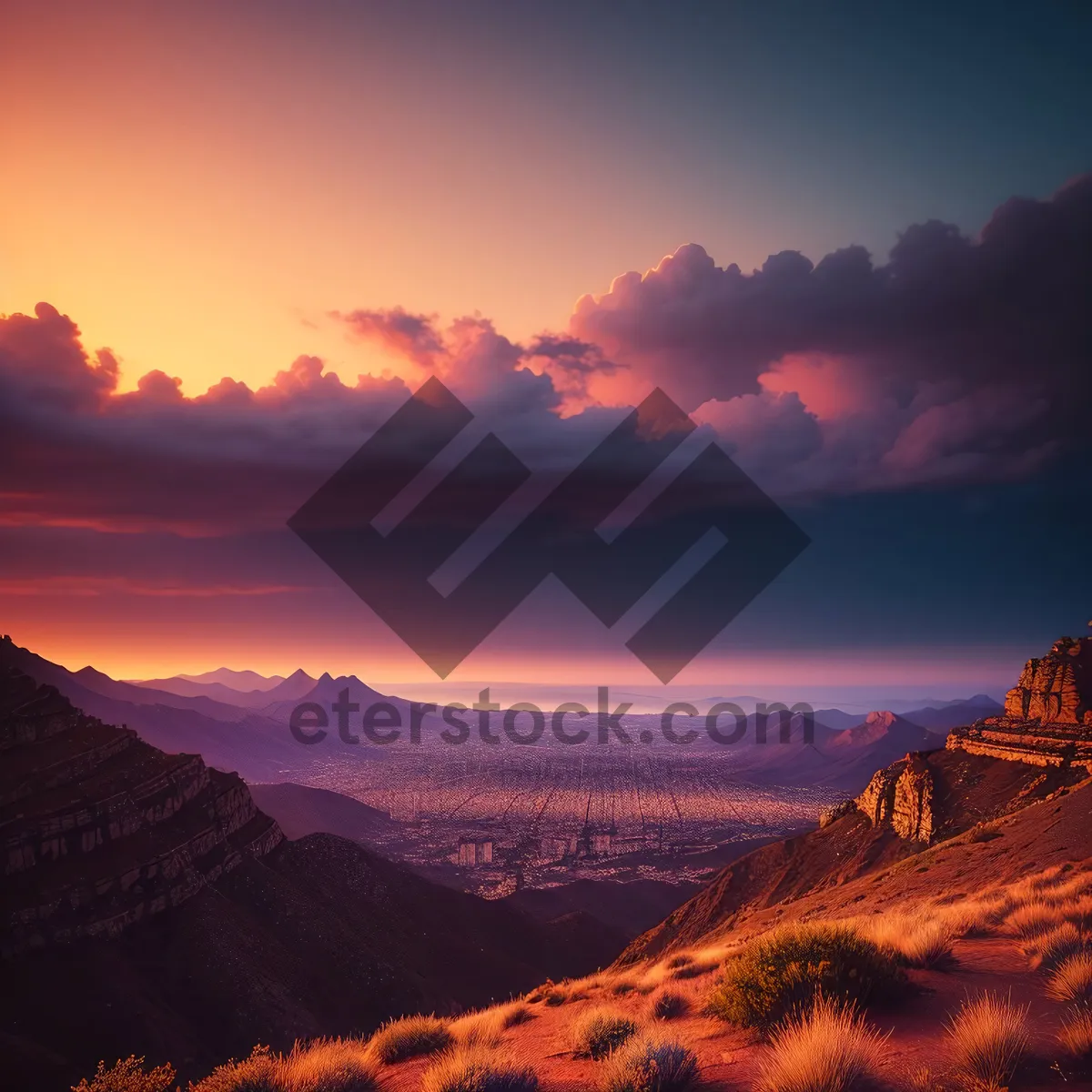 Picture of Majestic Desert Canyon Sunset