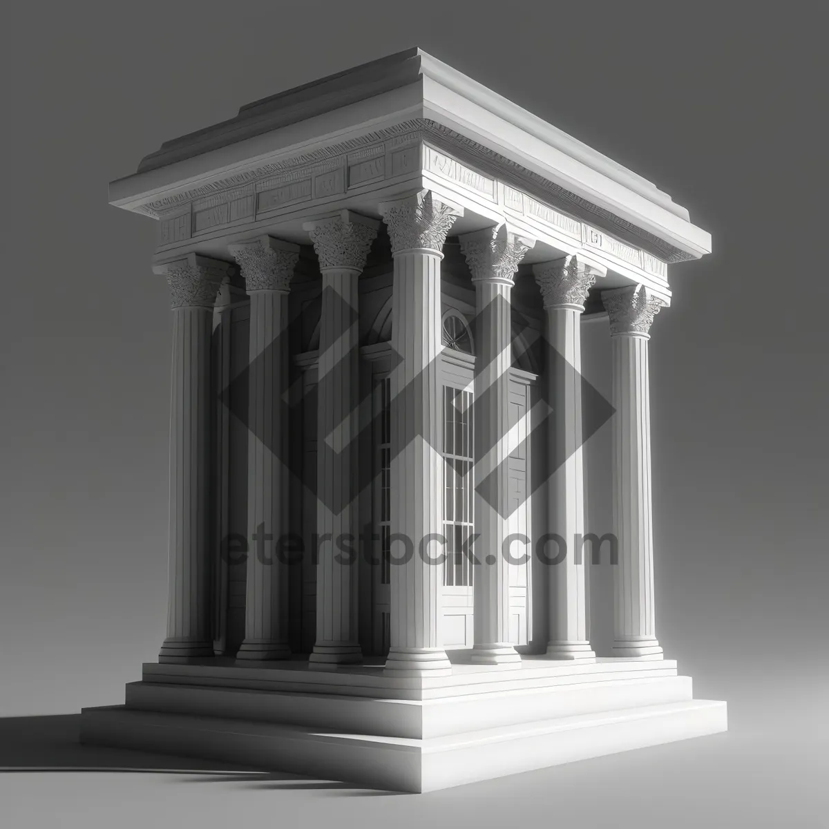 Picture of Classical Marble Columns in Historic City
