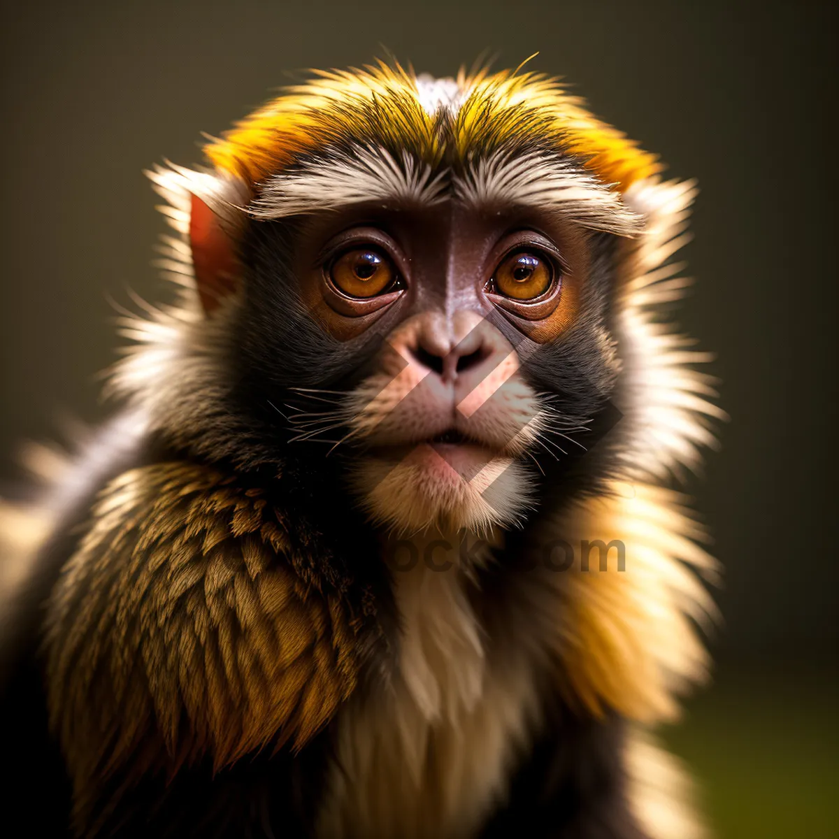 Picture of Cute Baby Monkey With Furry Face