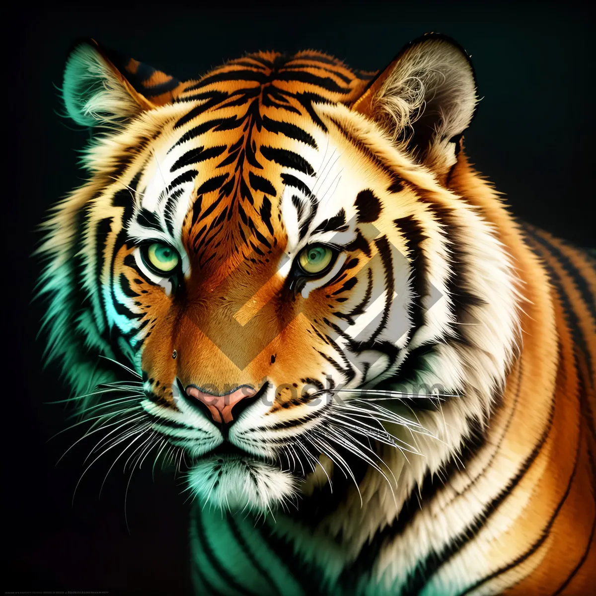 Picture of Majestic Tiger: The Ferocious Striped Predator