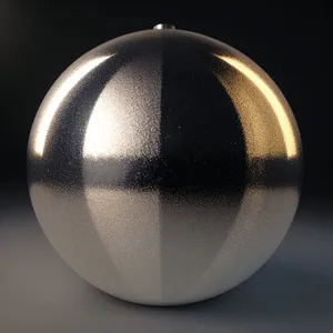 Glossy Glass Sphere Icon with Spotlight Reflection