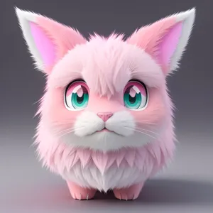 Kitty Cat: Cute and Fluffy Domestic Pet with Adorable Eyes
