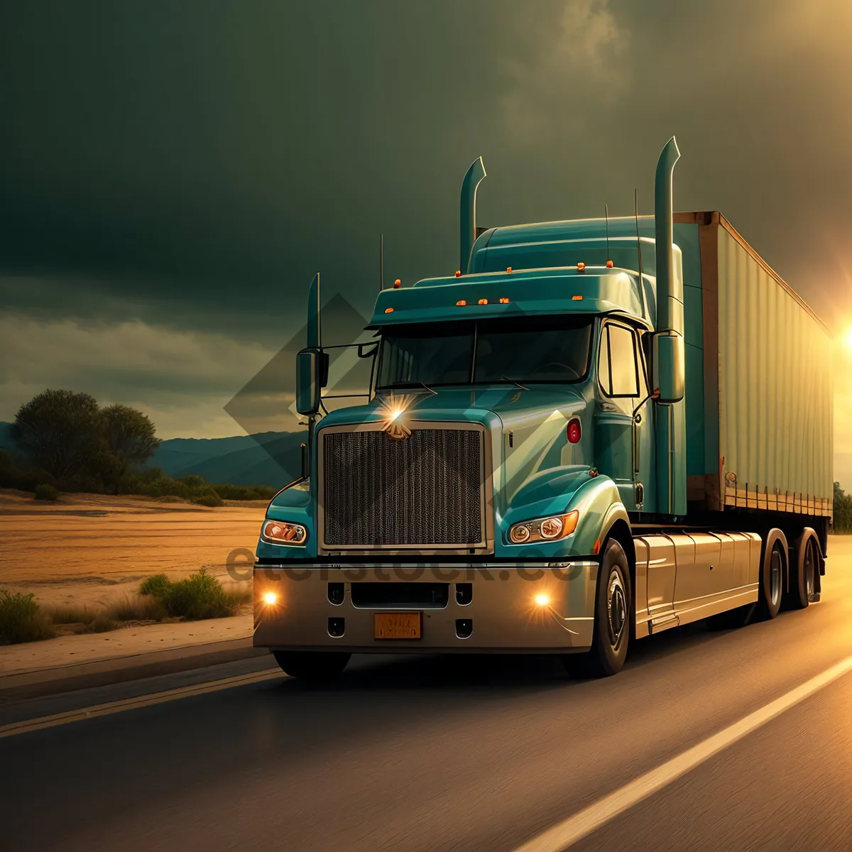 Picture of Speedy Freight Truck on the Highway