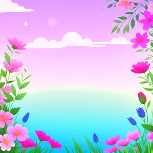 Floral Winter Wonderland Pink Card