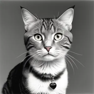 Fuzzy Gray Tabby Kitten with Curious Eyes