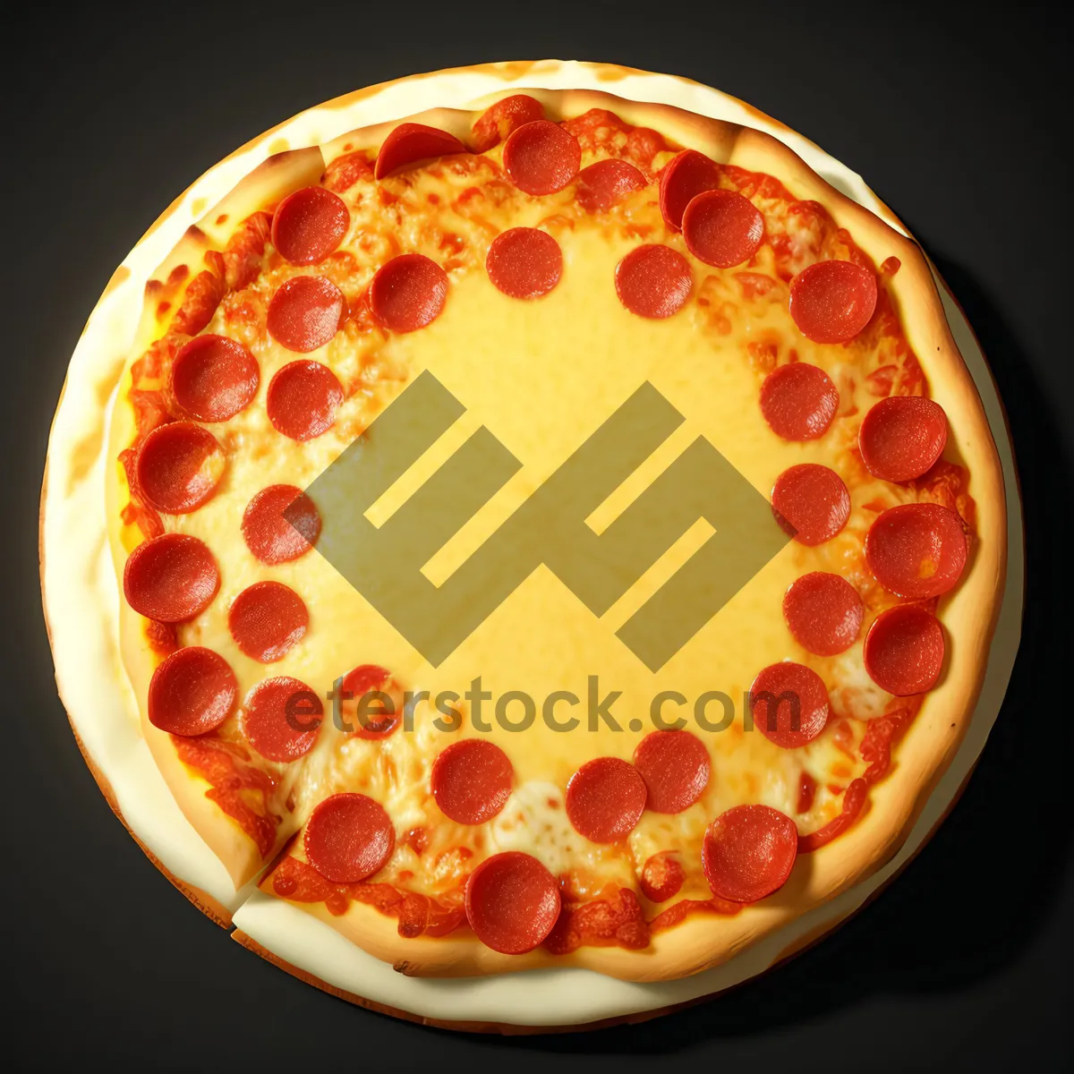 Picture of Cheesy, Delicious Pizza with Tasty Pepperoni