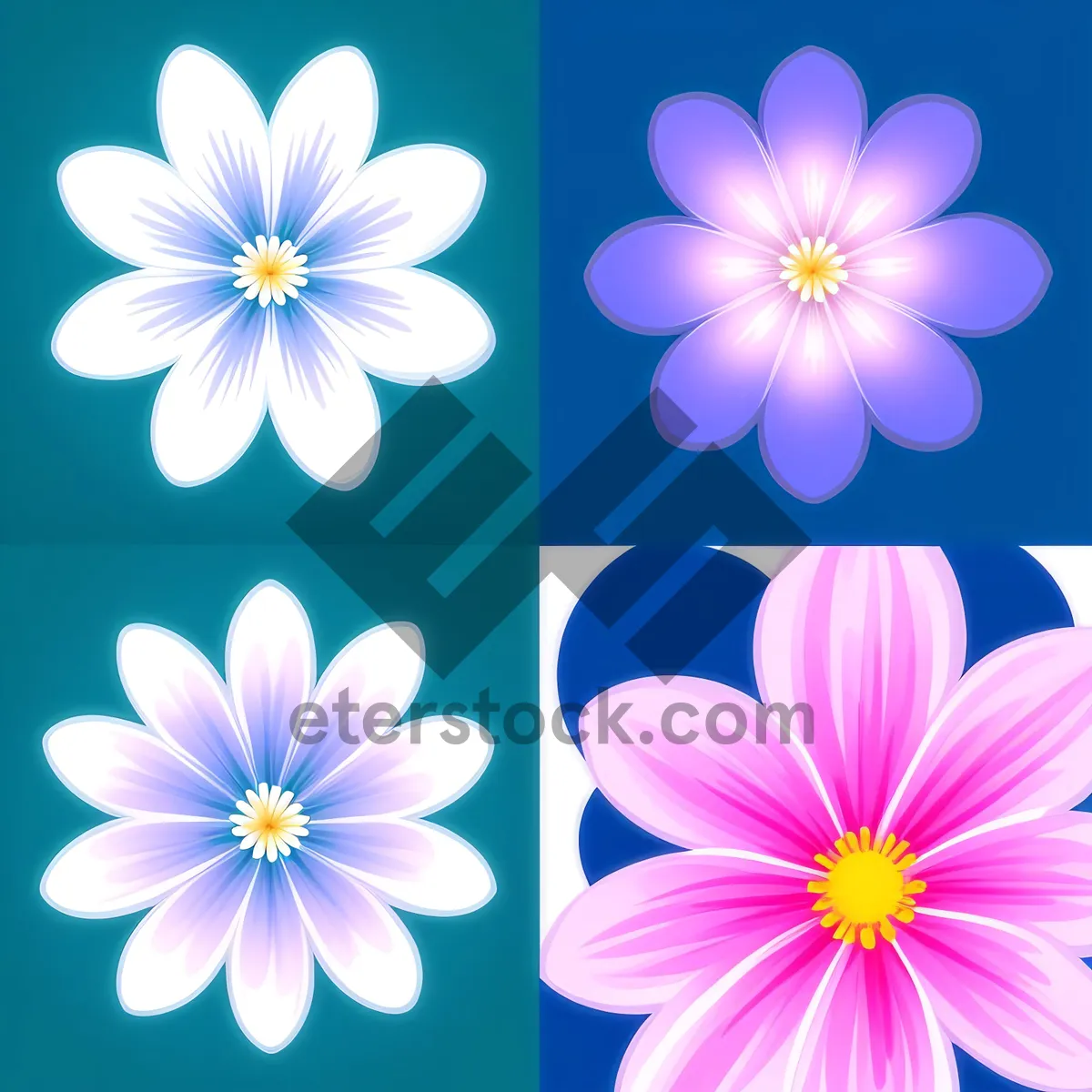 Picture of Pink Floral Lotus: Vibrant Blossoms for Summer Garden Decor