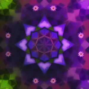 Lilac Fantasy Crystal Pattern