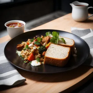 Delicious Veggie Salad with Fresh Tomatoes and Nutritious Greens