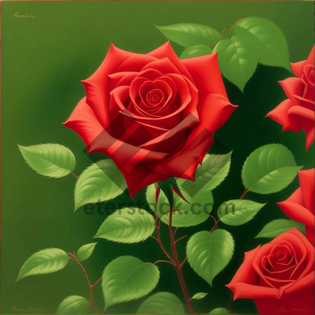 Picture of Romantic Rose Blossom for Valentine's Day Celebration