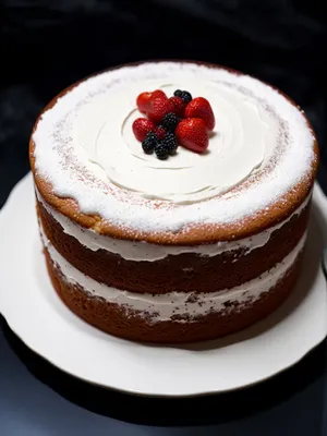 Delicious Berry and Chocolate Cake