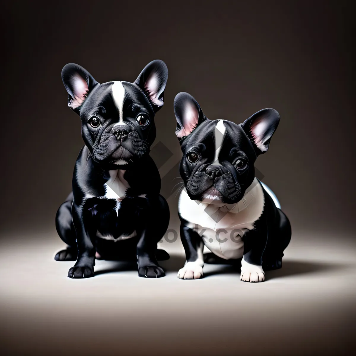 Picture of Adorable Bulldog Puppy with Cute Ears