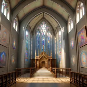 Graceful architecture adorns historic cathedral's sacred interior.