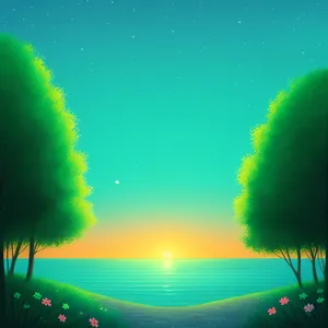 Colorful Celestial Fireworks Lighting Up the Night Sky