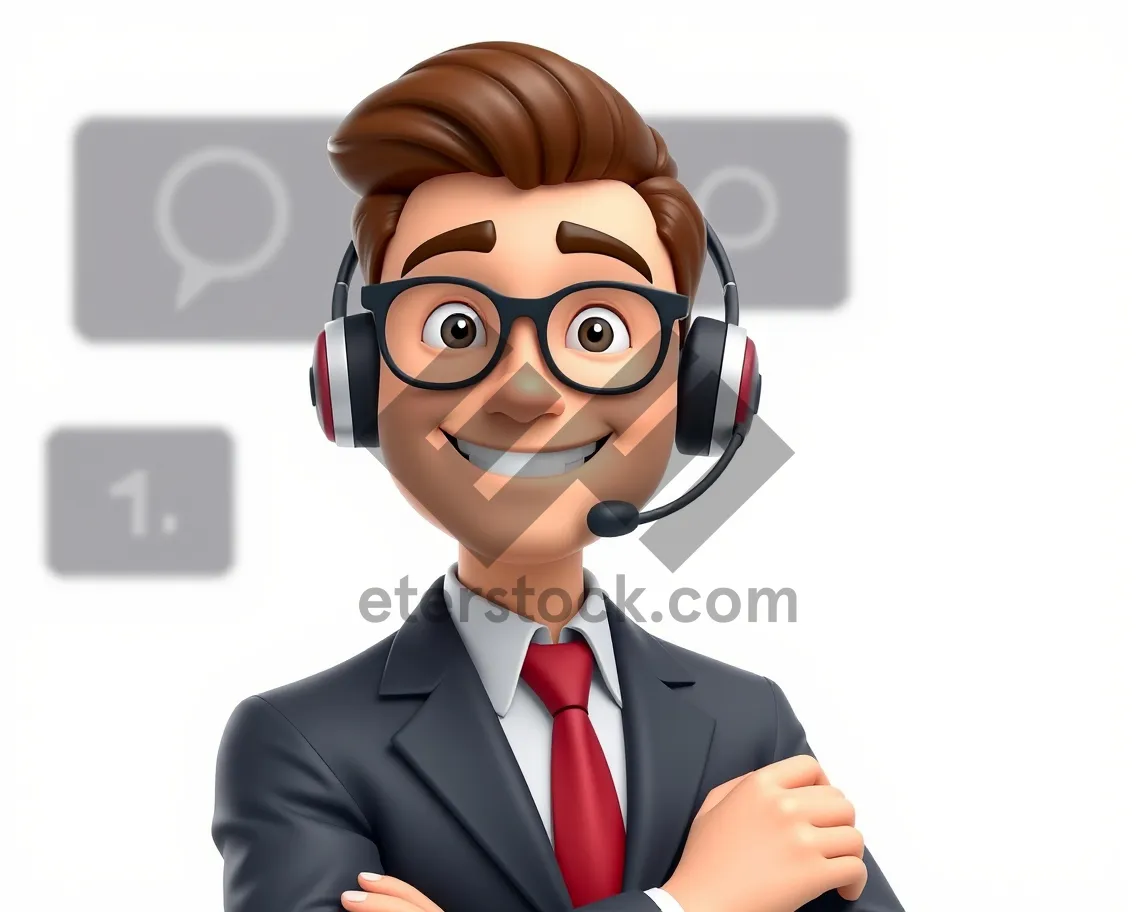 Picture of Cartoon Secretary Cutout Clip Art Person