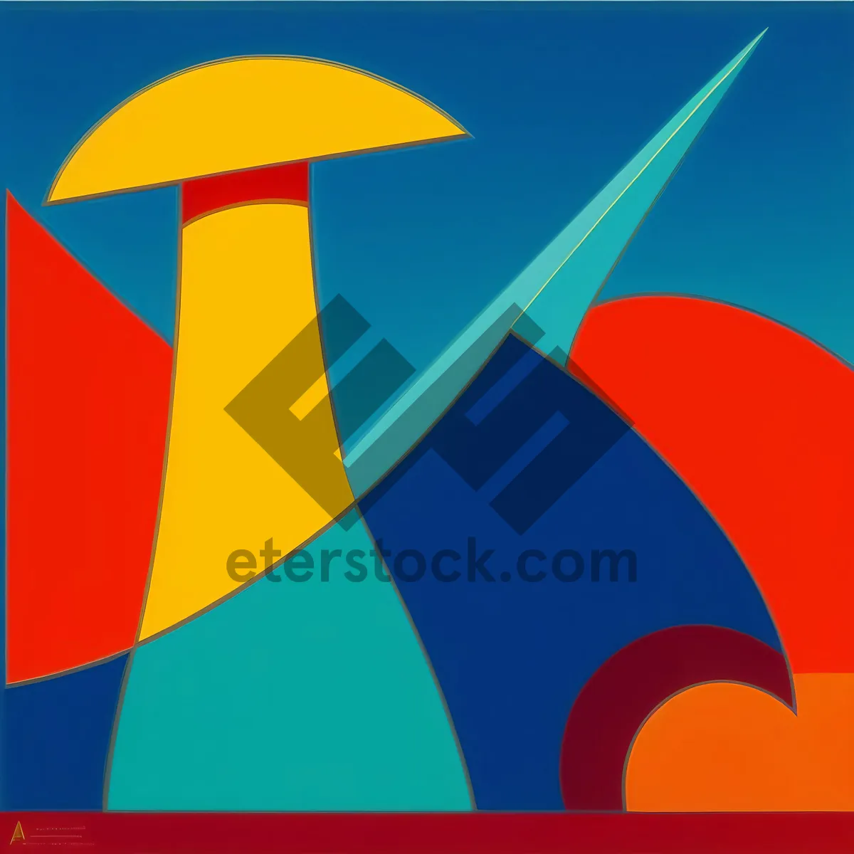 Picture of Symbolic Graphic Art Icon - Unique Shape Design