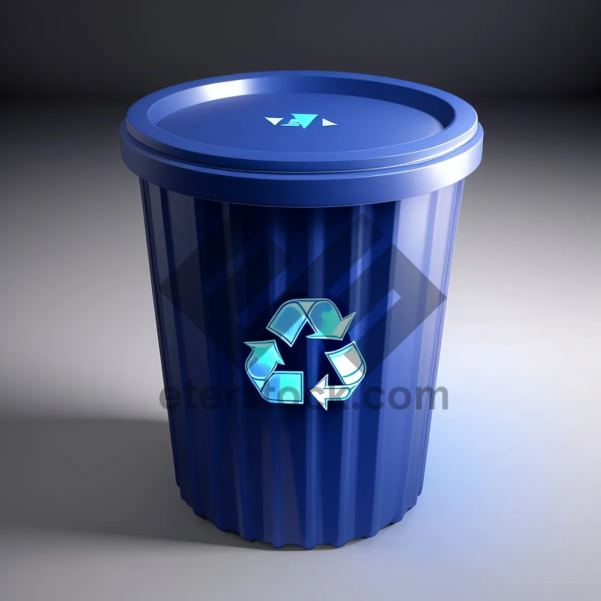 Picture of Plastic Drink Cup in Garbage Bin