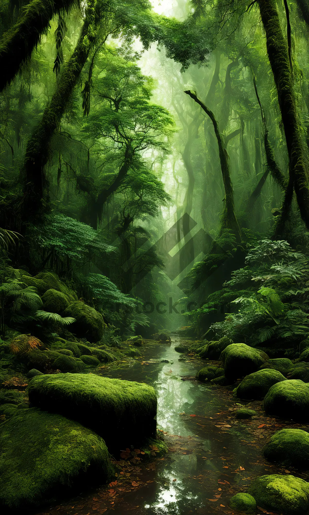 Picture of Tropical Cabbage in River Landscape