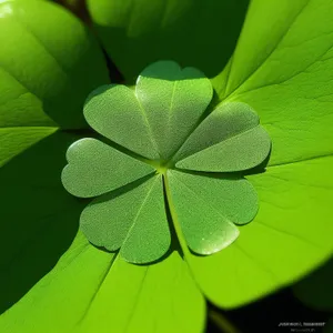 Lush Forest Foliage with Bright Leaves