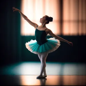 Graceful Ballerina in Elegant Dance Pose