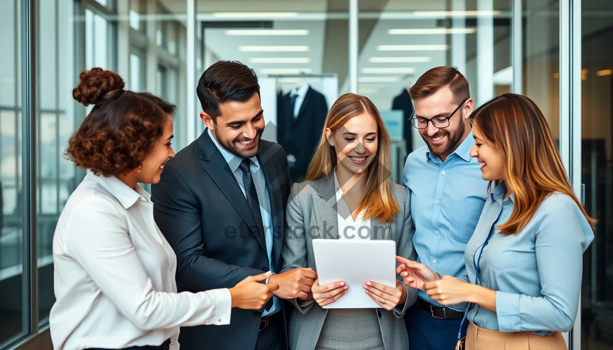 Picture of Corporate team meeting in professional office setting.