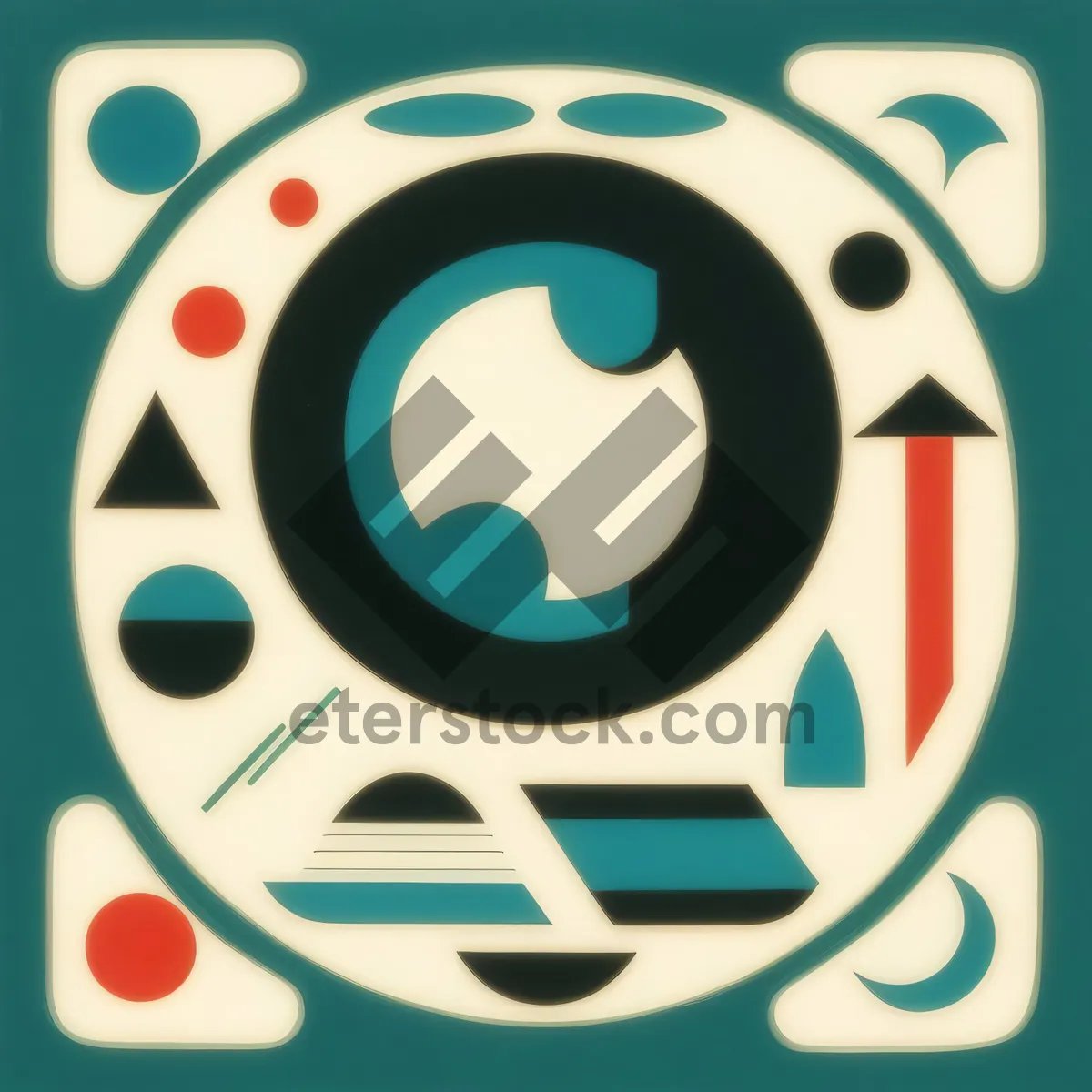 Picture of Shiny orange circle button icon with reflection
