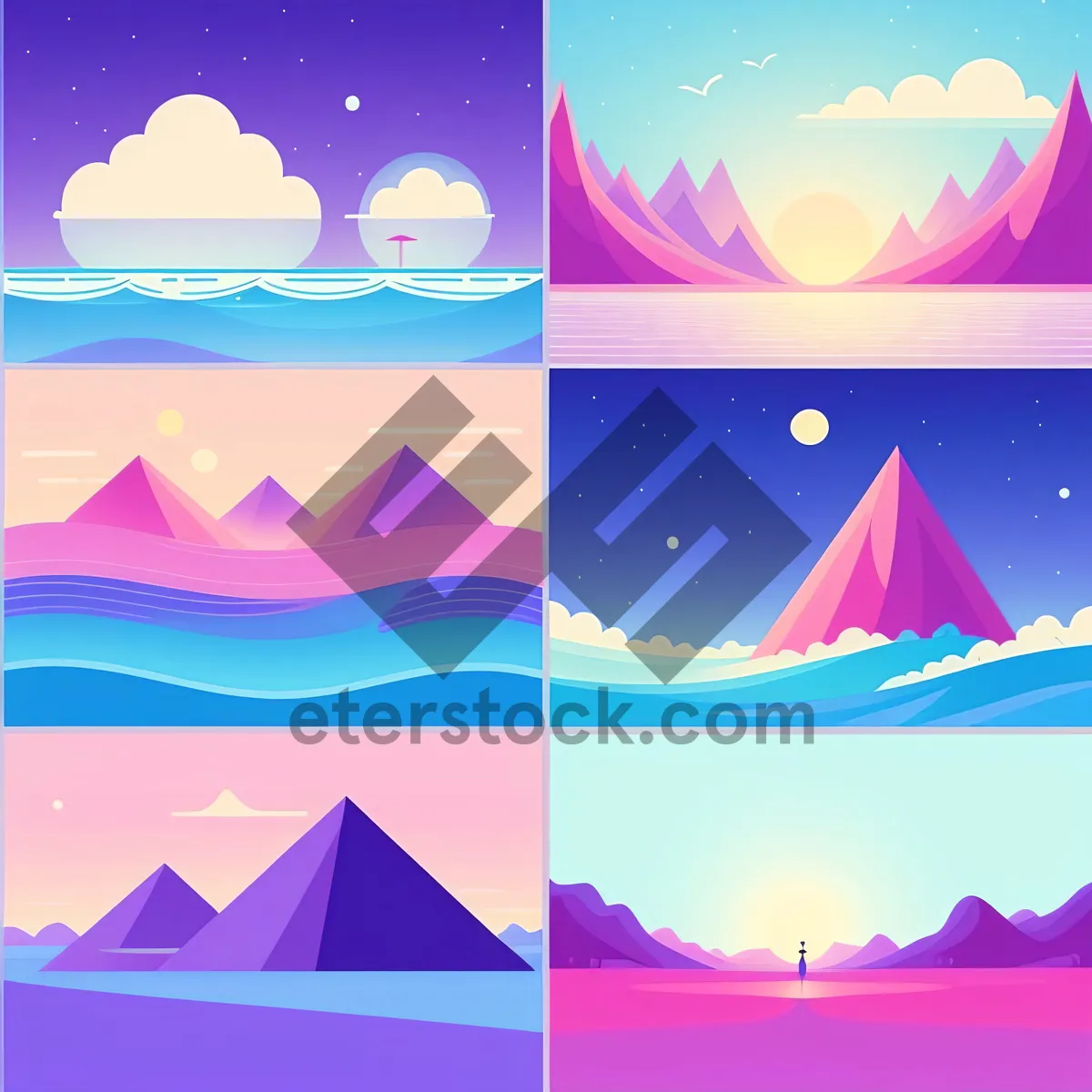 Picture of Winter Wonderland: Festive Holiday Starry Night