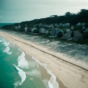 Tropical Paradise by the Sandy Beach