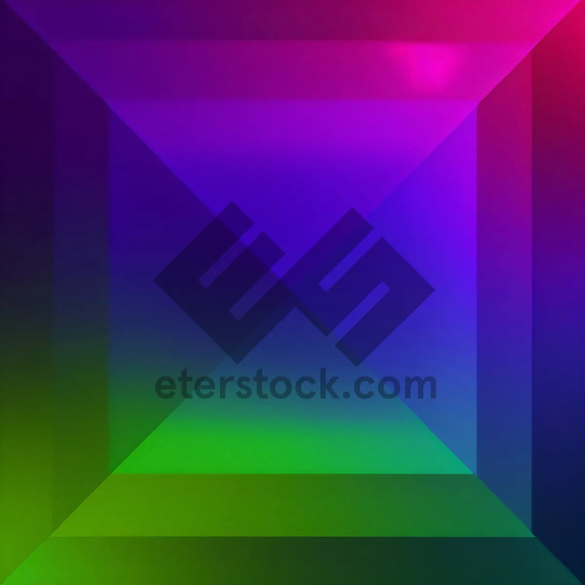 Picture of Futuristic Geometric Rainbow Artwork Design