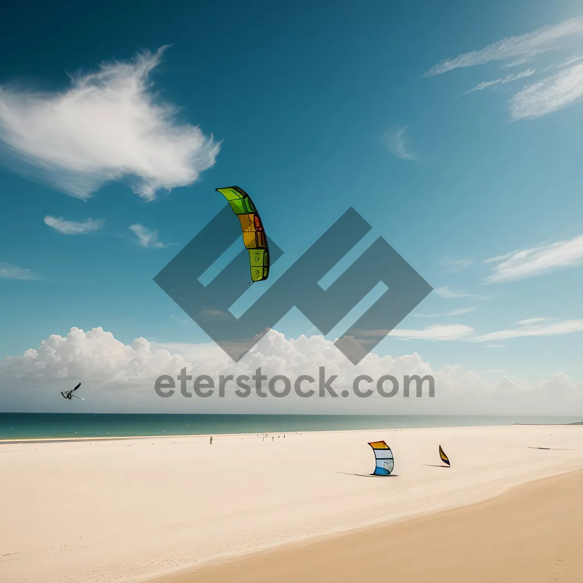 Picture of Sunny Tropical Beach Landscape Vacation Paradise View
