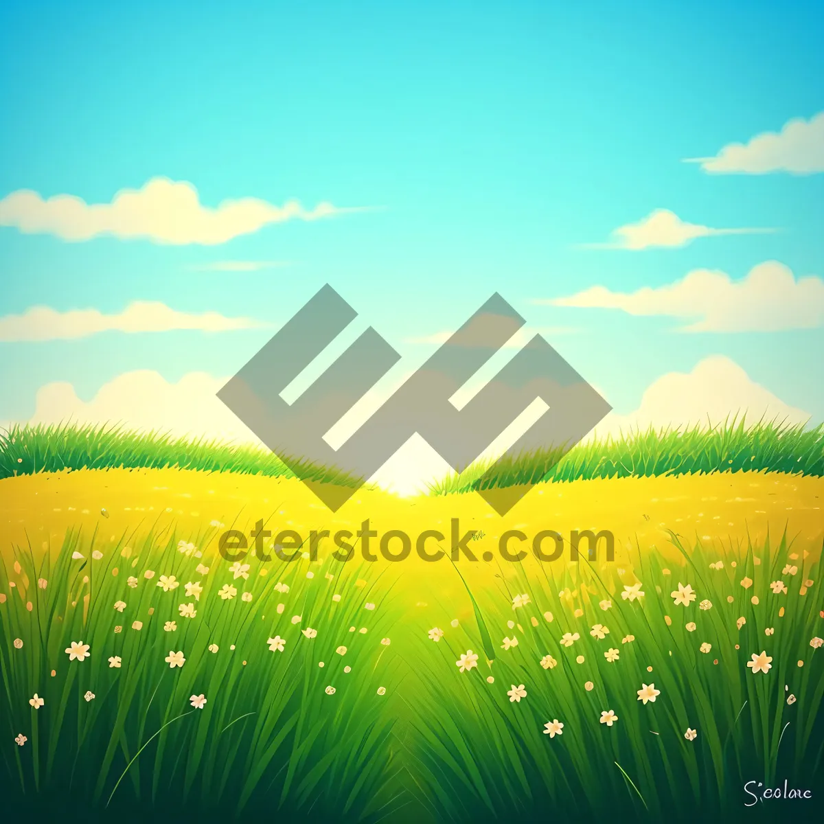 Picture of Serene Meadow in Full Bloom