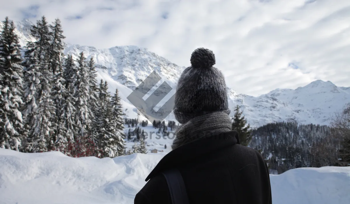 Picture of Winter Wonderland Ski Slope in the Mountains