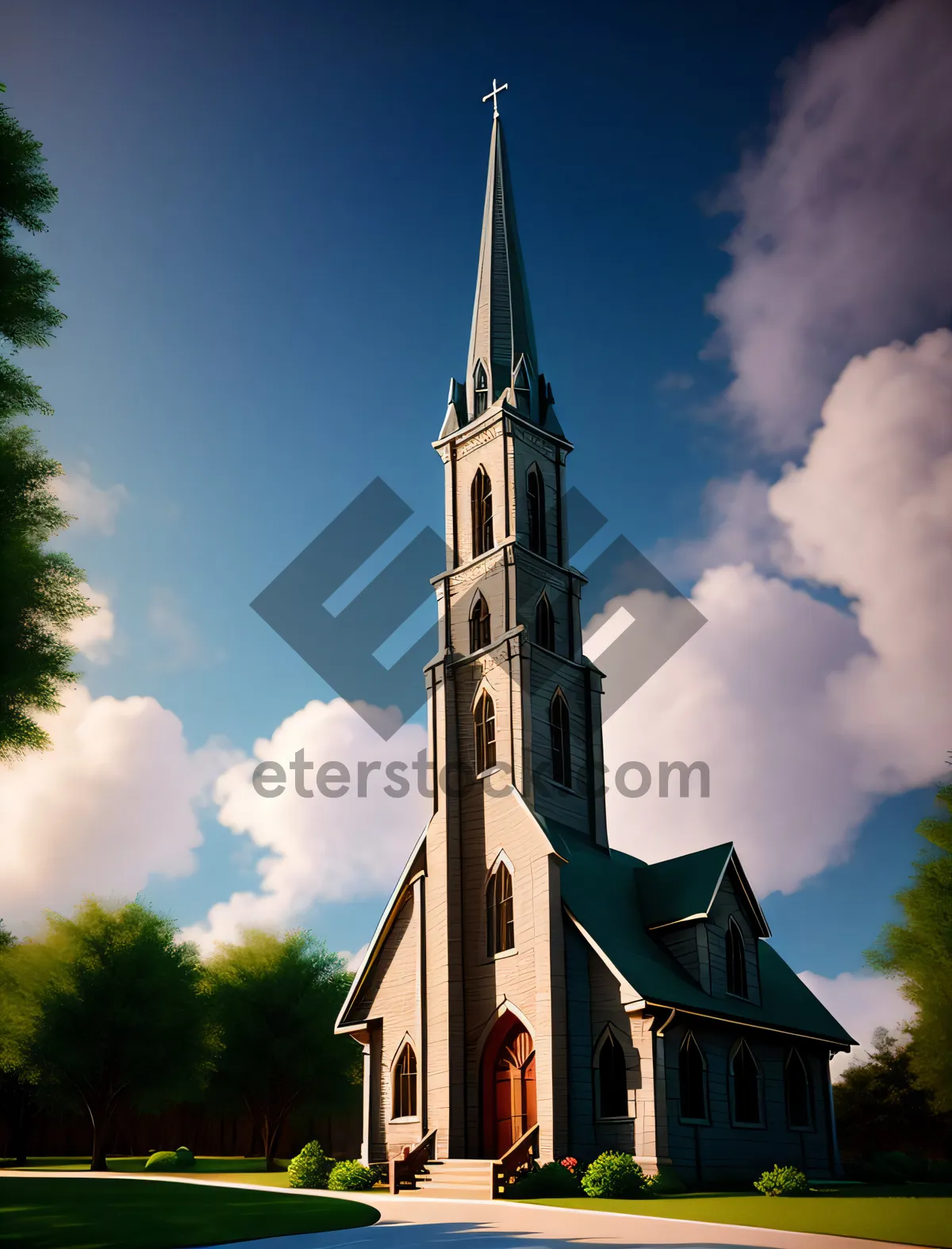 Picture of Old Town Cathedral: Majestic Landmark with Historic Architecture